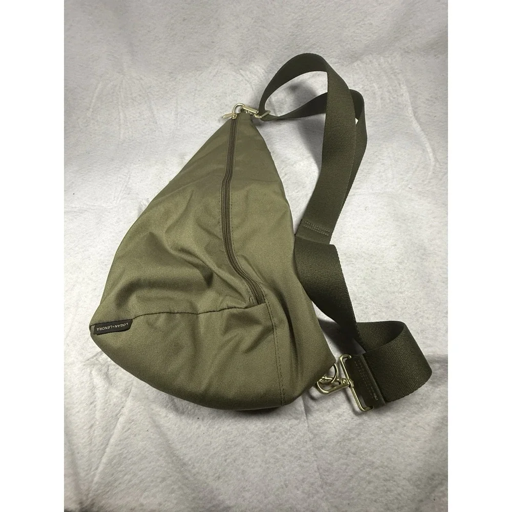 LOGAN + LENORA known now as Canvelle SLING ARMY GREEN BAG Crossbody Waterproof